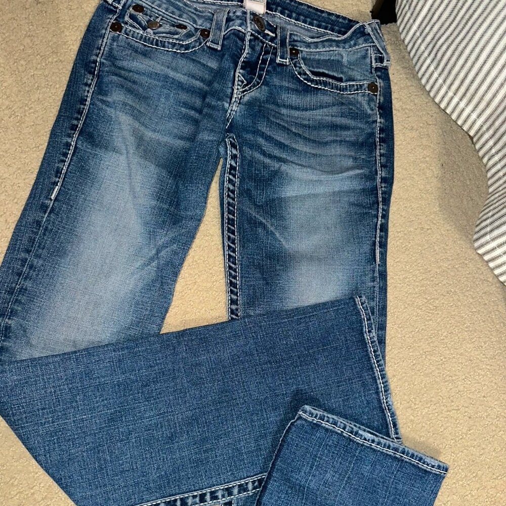 WOMEN. TRUE RELIGION RAINBOW BILLY SIZE 29